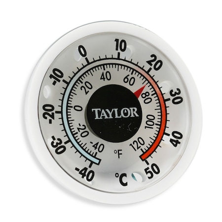 Taylor Taylor Dial Thermometer Plastic White 1.75 in. 5380N